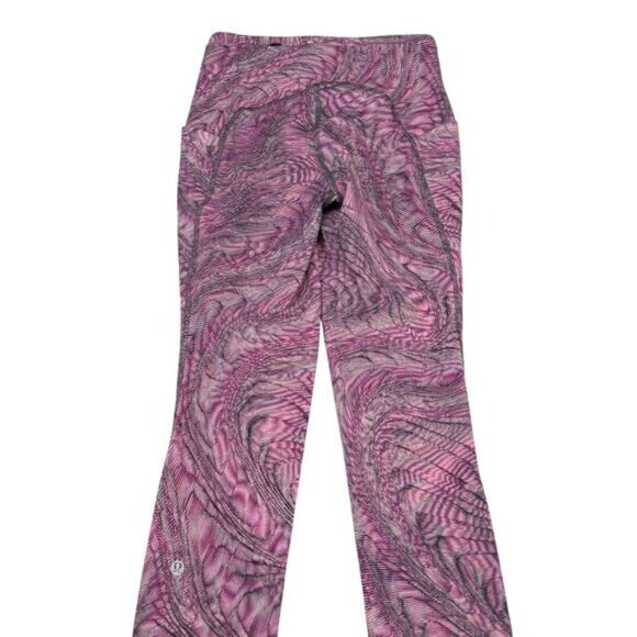 LULULEMON Swift Speed High-Rise Tight 28" Size 4 Dimensional Sonic Pink Multi - Picture 6 of 8
